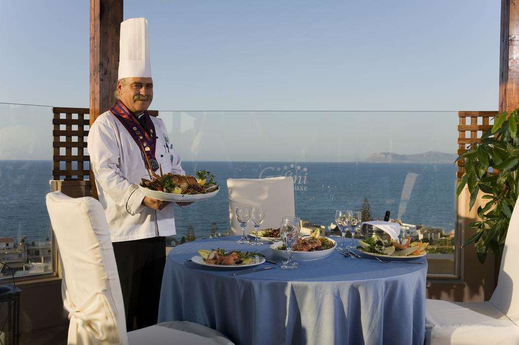 Galini Sea View Hotel Agia Marina Restauracja zdjęcie
